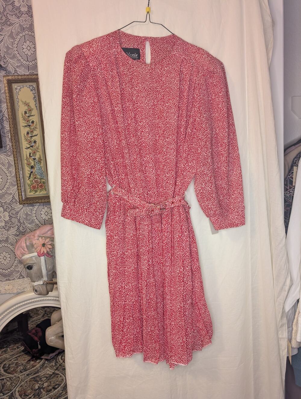 Vintage 80's Alexis Res Ditsy Print Dress